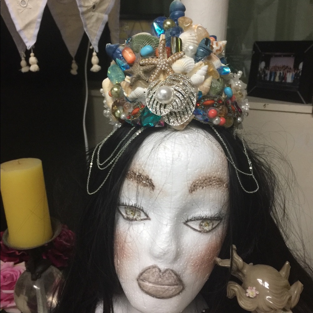 Handmade mermaid crowns